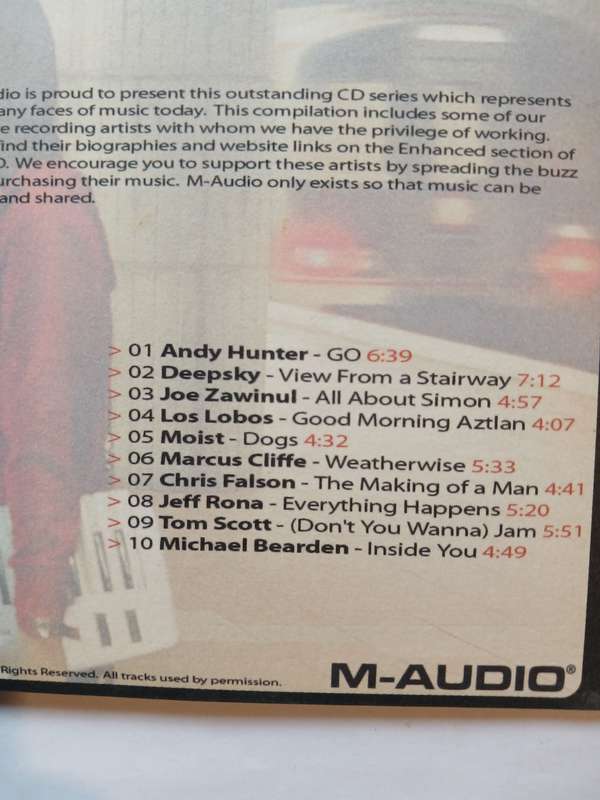 M-Audio, M-powered V.2, Various CD