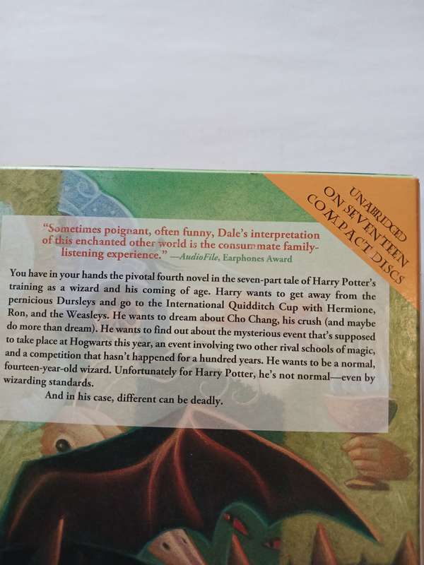 Harry Potter and the Goblet of Fire, 17 x Audio CD, Unabridged