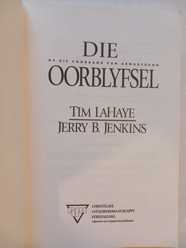 Die Oorblyfsel deur Tim Lahaye en Jerry B. Jenkins