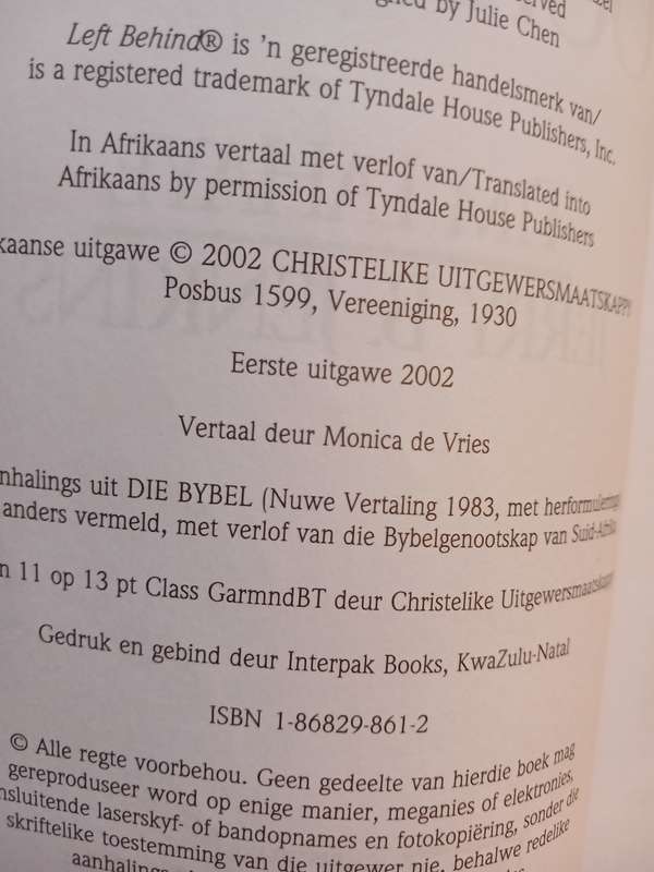 Die Oorblyfsel deur Tim Lahaye en Jerry B. Jenkins