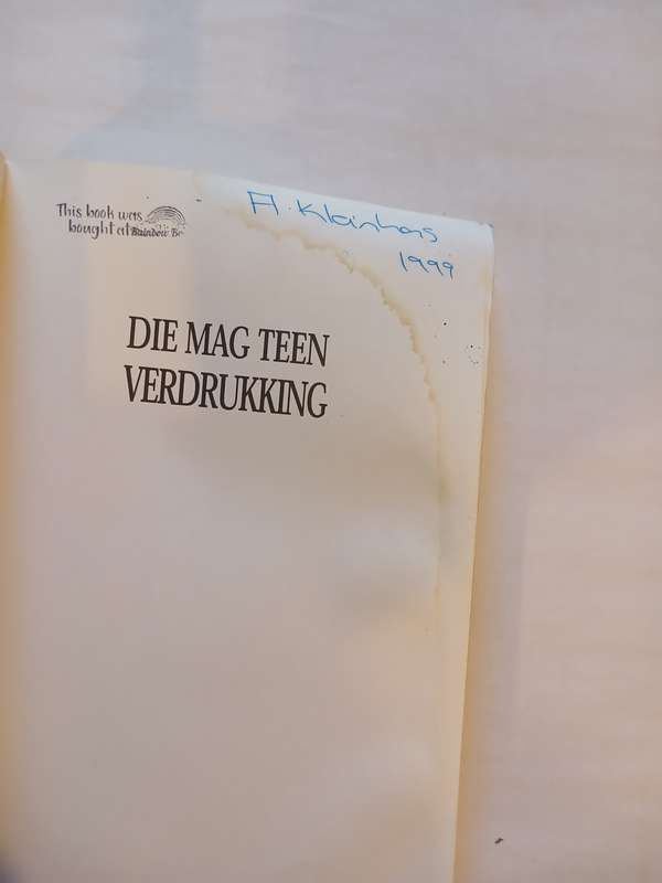 Die Mag Teen Verdrukking deur Tim Lahaye en Jerry B. Jenkins