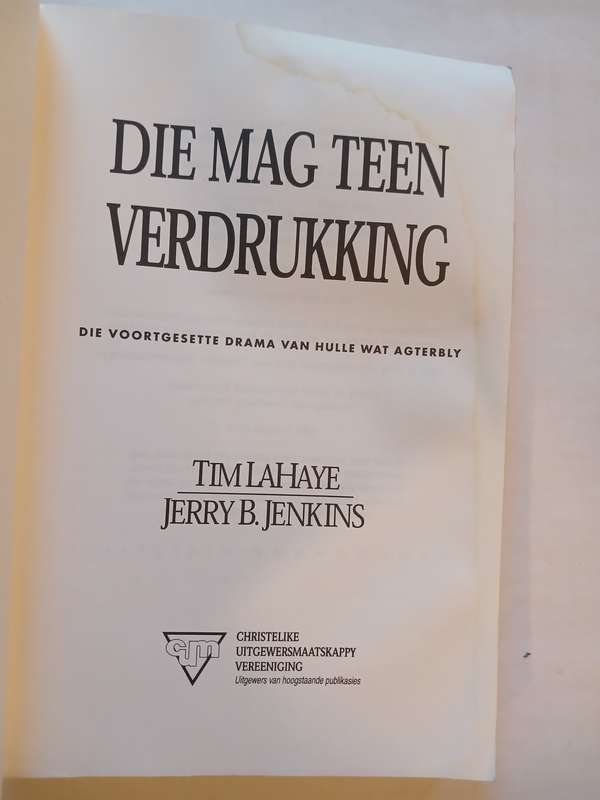 Die Mag Teen Verdrukking deur Tim Lahaye en Jerry B. Jenkins