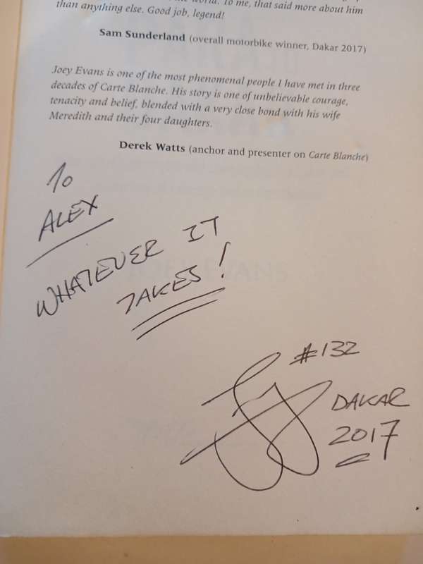 From Para to Dakar by Joey Evans, Signed