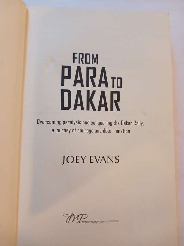 From Para to Dakar by Joey Evans, Signed