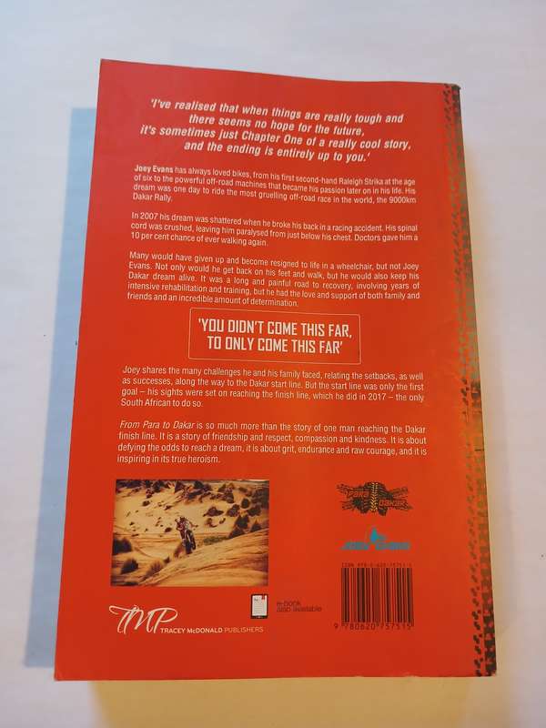 From Para to Dakar by Joey Evans, Signed