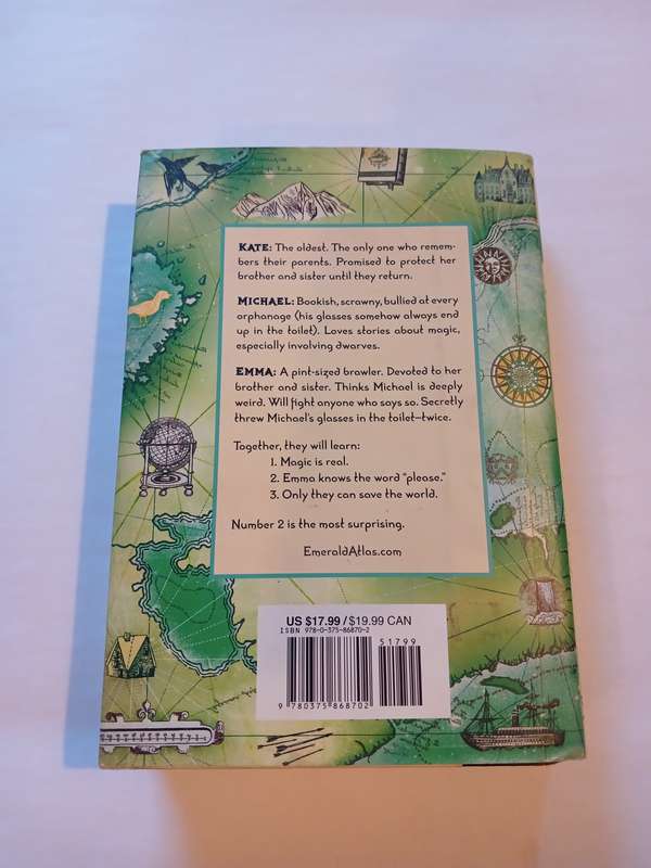 The Emerald Atlas by John Stephens, Hardcover, First Edition