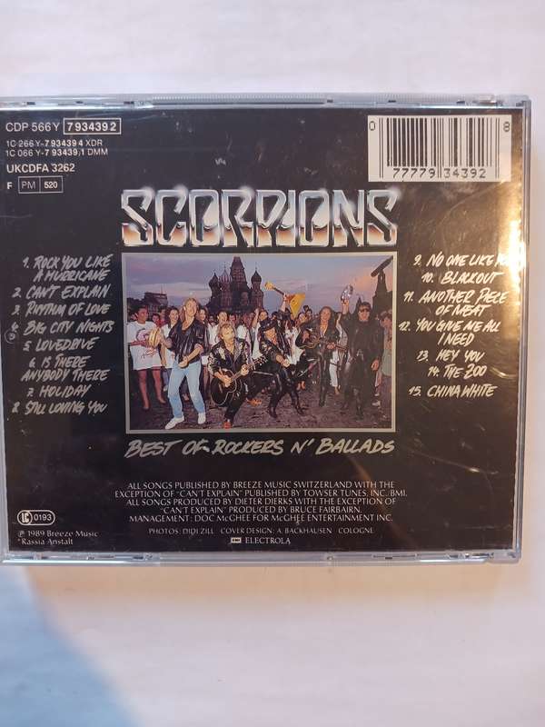 Scorpions, Best of Rockers n' Ballads CD, Germany