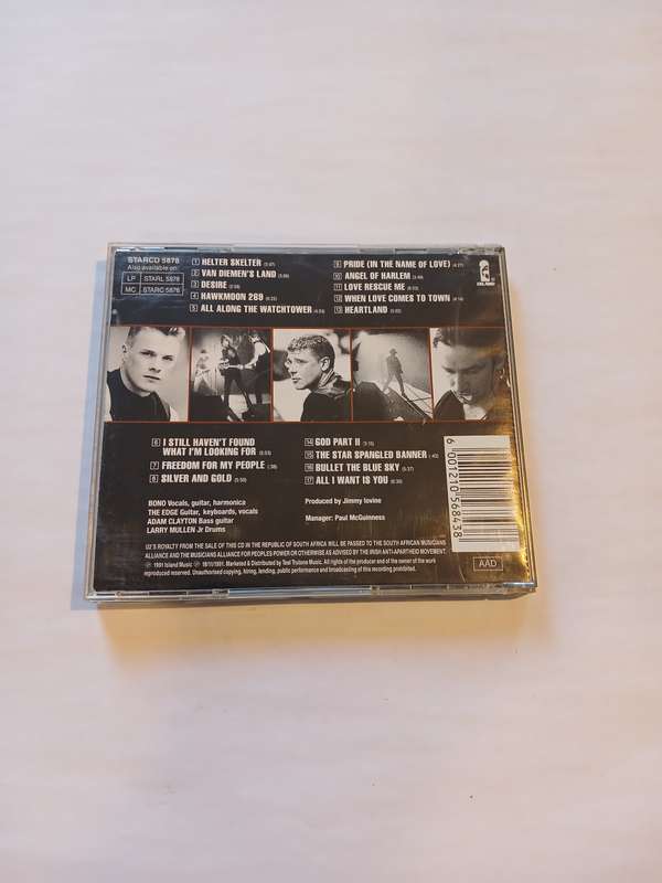 U2, Rattle and Hum CD