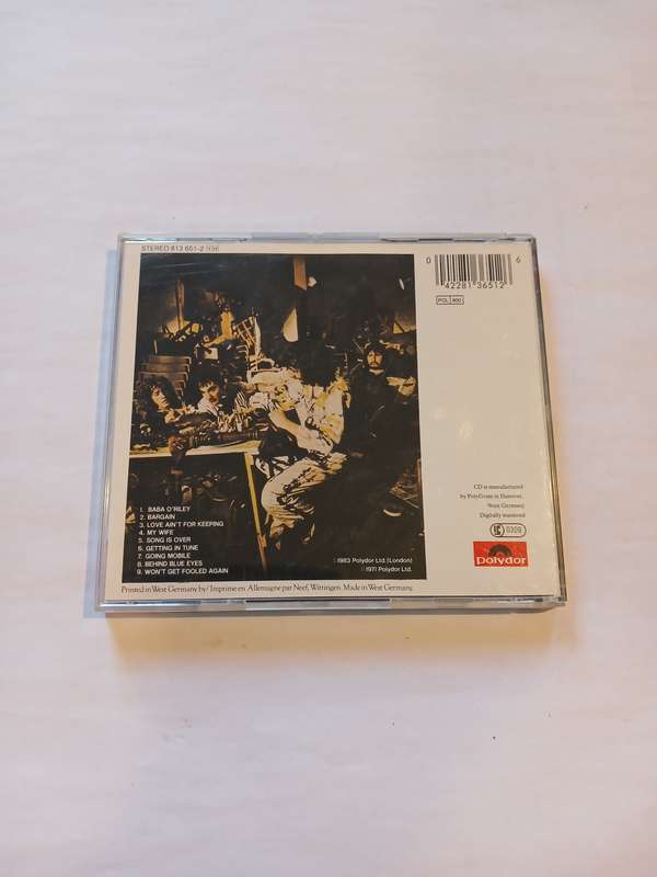 The Who, Who's Next CD, Europe