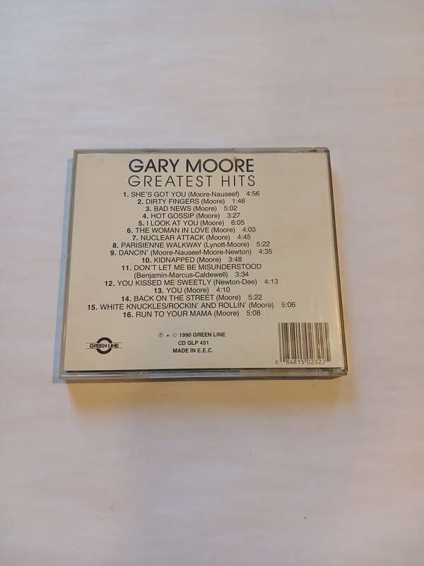 Gary Moore, Greatest Hits CD, Europe