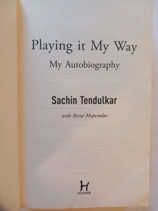 Sachin Tendulkar, Playing it my Way, My Autobiography