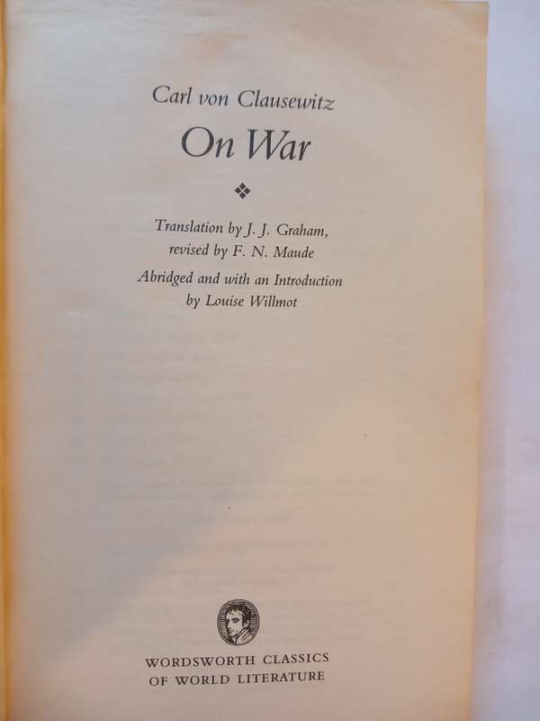 On War by Carl von Clausewitz