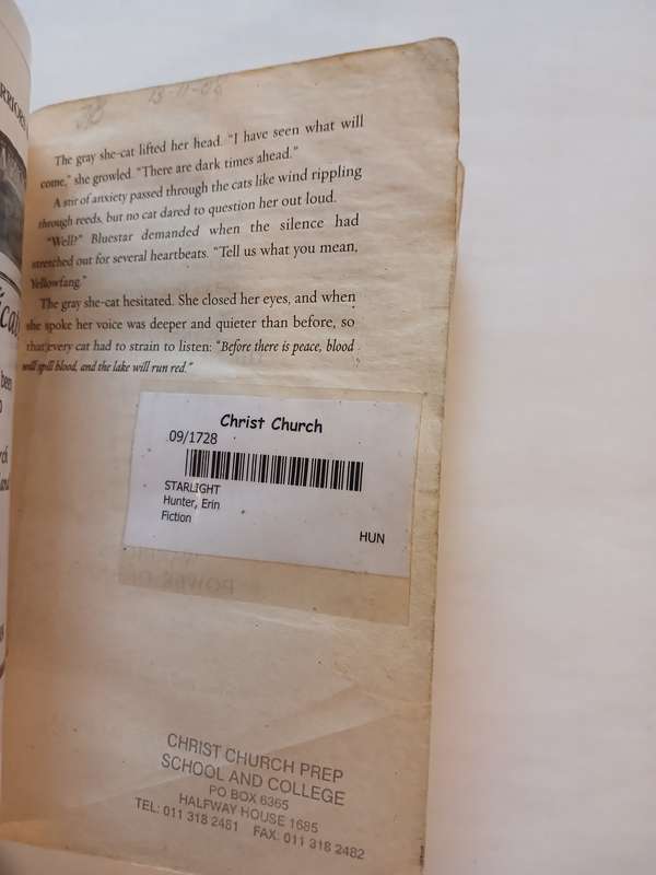 Warriors, The New Prophecy, Starlight by Erin Hunter