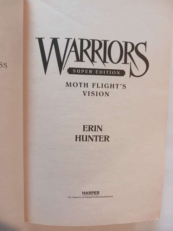 Warriors, Moth Flight's Vision, Super Edition by Erin Hunter