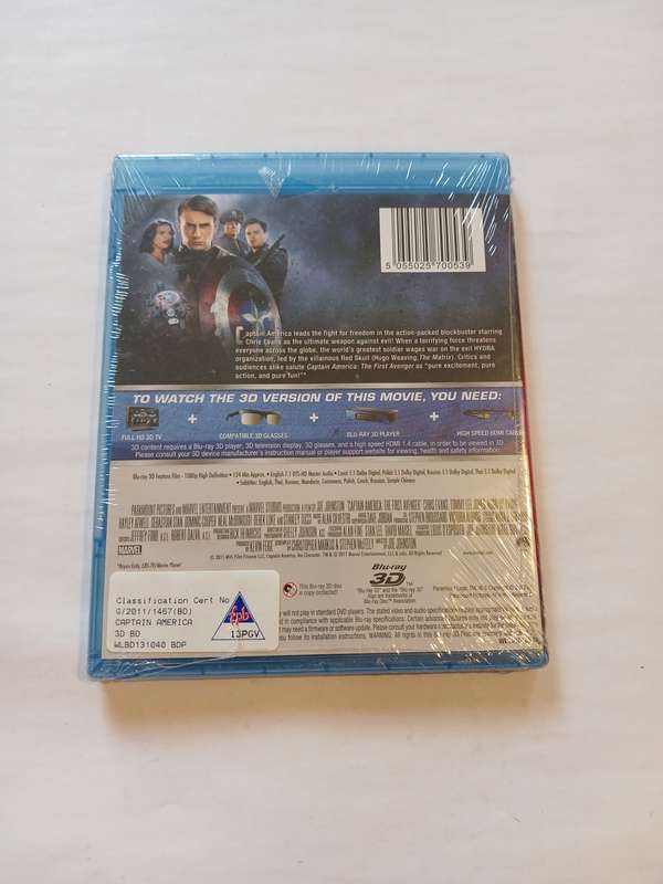 Captain America, The First Avenger Blu-ray 3D
