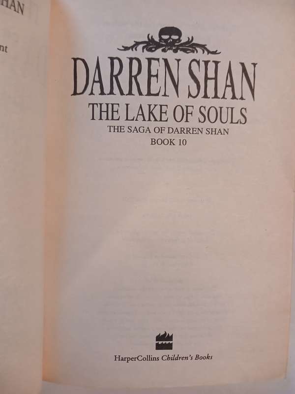 The Lake of Souls, Fish for the Dead, Book 10 by Darren Shan