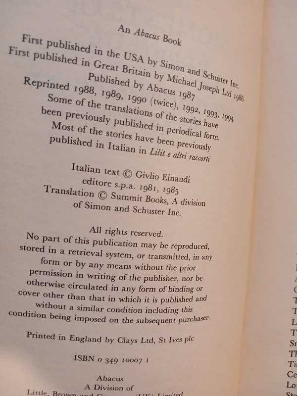 Moments of Reprieve by Primo Levi