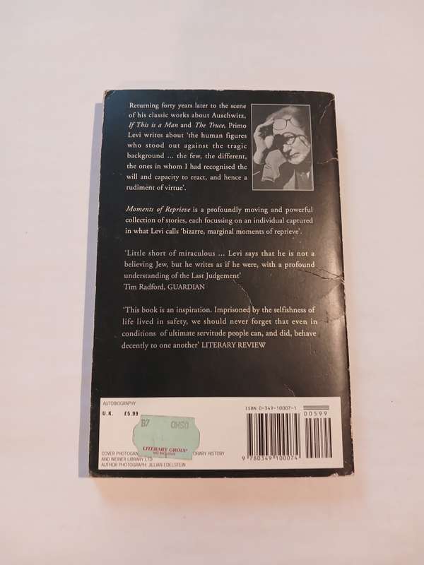 Moments of Reprieve by Primo Levi