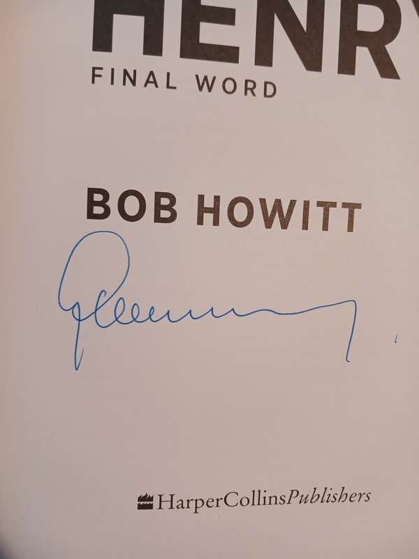 Graham Henry, Final Word by Bob Howitt, Signed