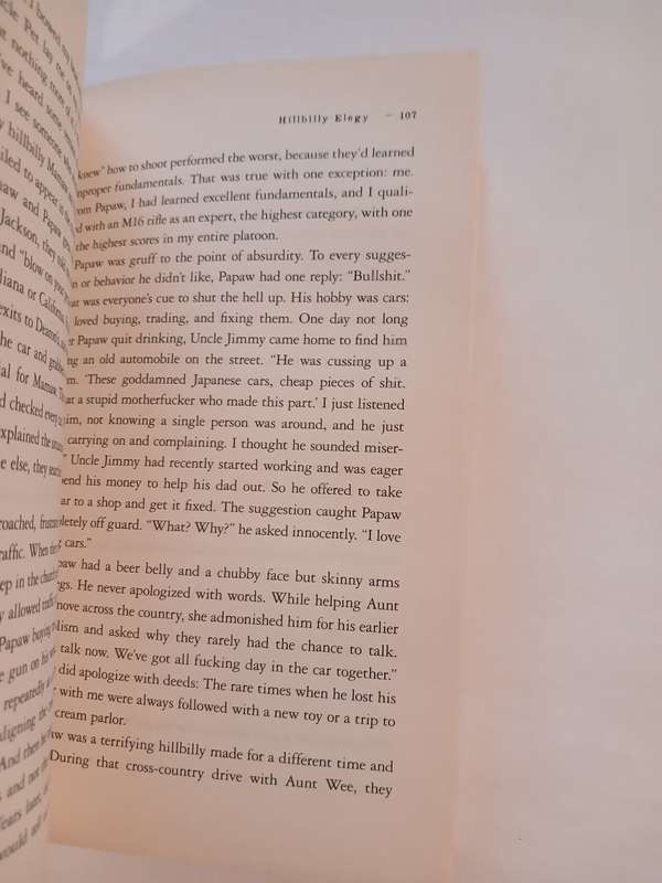 Hillbilly Elegy, A Memoir of a Family and Culture in Crisis by J.D. Vance