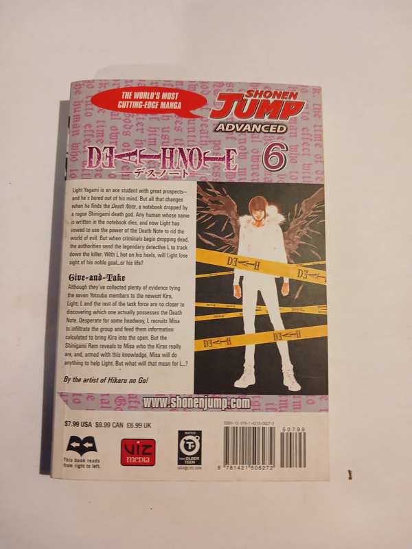 Death Note, Vol. 6, Give-and-Take, Tsugumi Ohba/Takeshi Obata