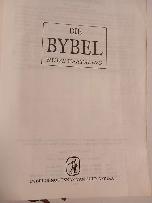 Die Bybel, Nuwe Vertaling 1997, Leatherbound
