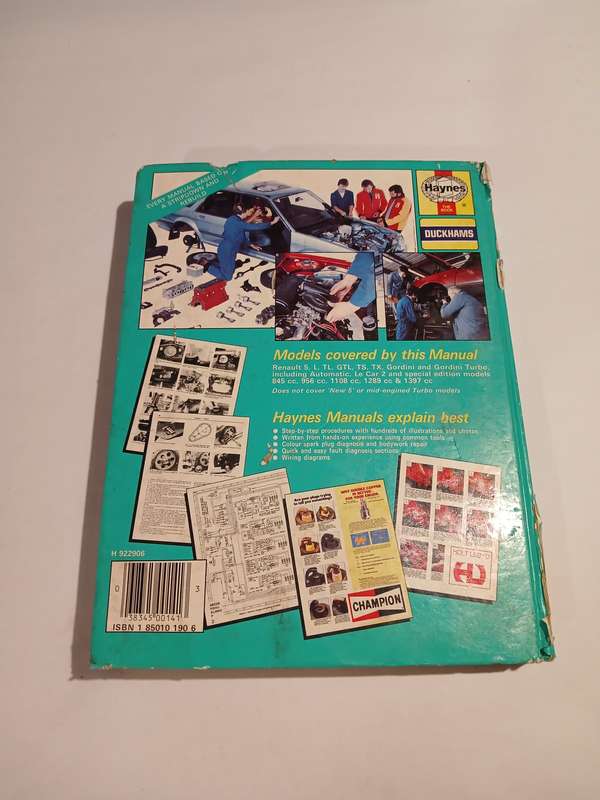 Renault 5, 1972-1985 Owners Workshop Manual, Haynes