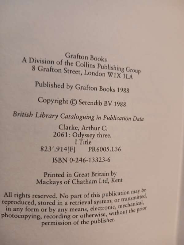 2061 Odyssey Three by Arthur C. Clarke