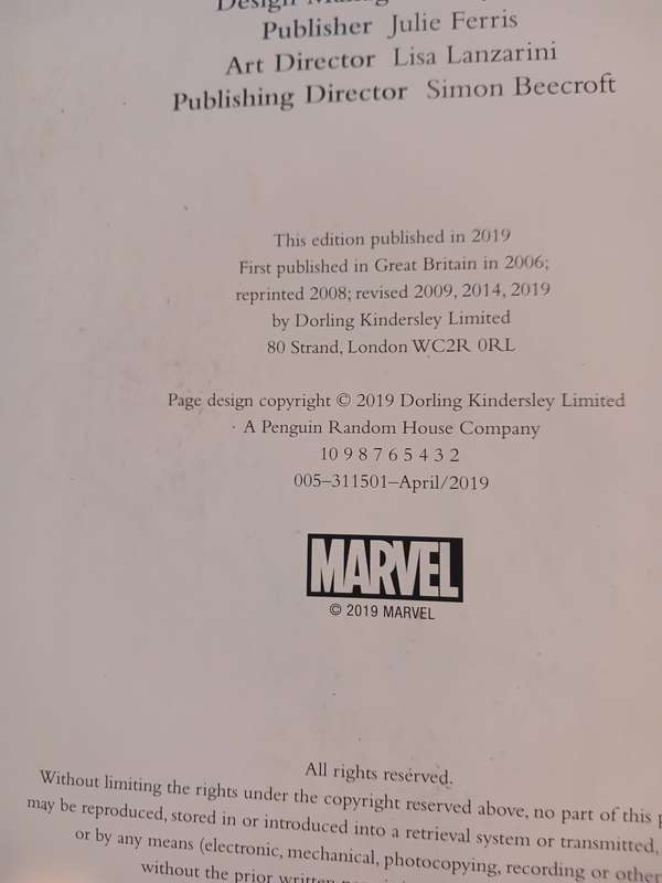Marvel Encyclopedia, New Edition, 2019