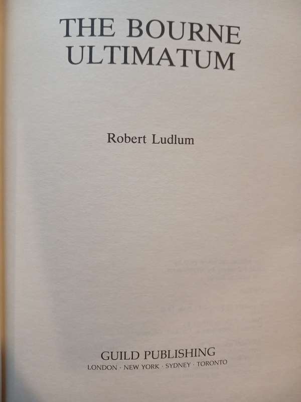 The Bourne Ultimatum by Robert Ludlum, First Edition
