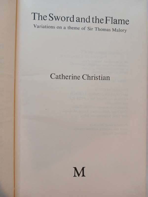 The Sword and the Flame by Catherine Christian, First Edition