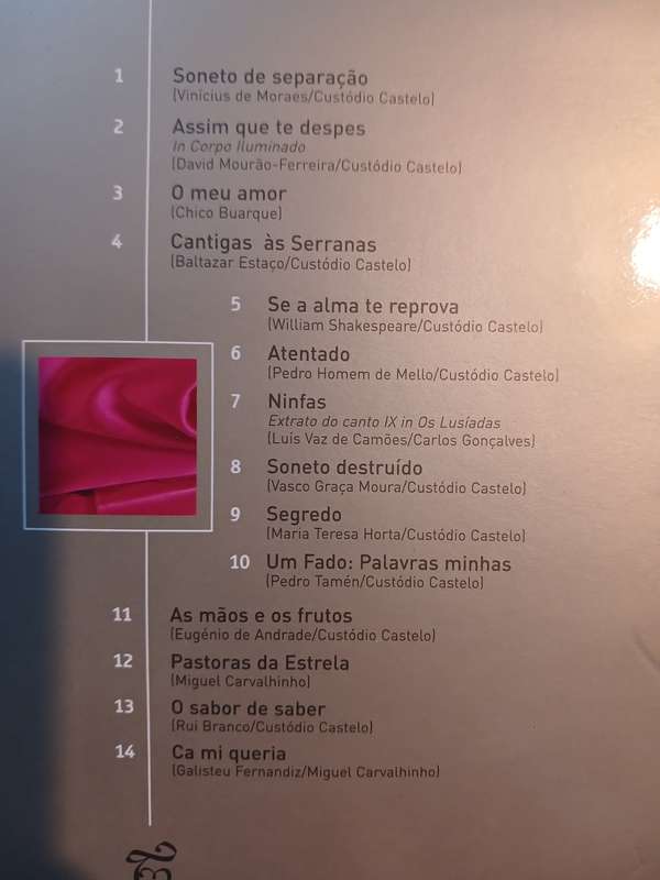 Cristina Branco, Sensus CD
