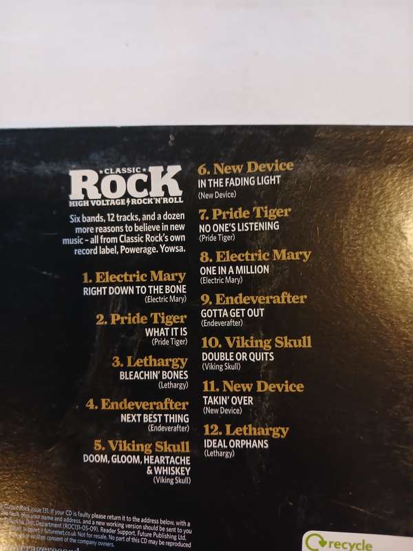 Classic Rock presents Powerage CD, UK