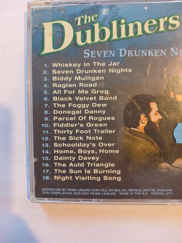 The Dubliners, Seven Drunken Nights CD, Europe