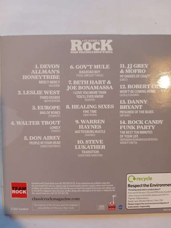 Bag of Bones, Compilation CD, UK