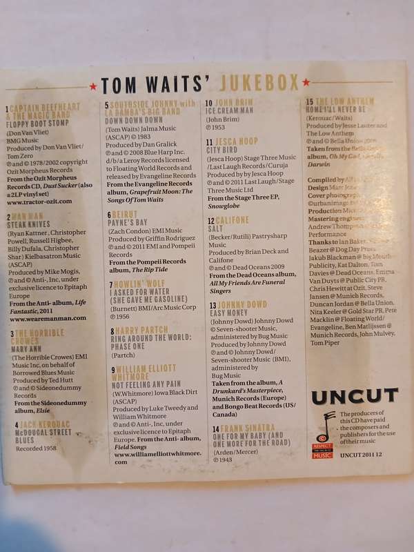 Tom Wait's Jukebox, Compilation CD, UK