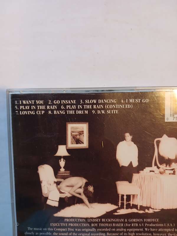 Lindsey Buckingham, Go Insane CD, US