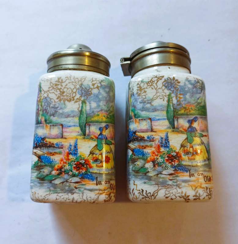Salt and Pepper Shakers, Made in England, EPNS