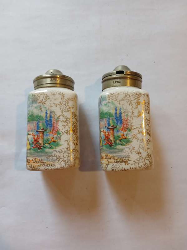 Salt and Pepper Shakers, Made in England, EPNS