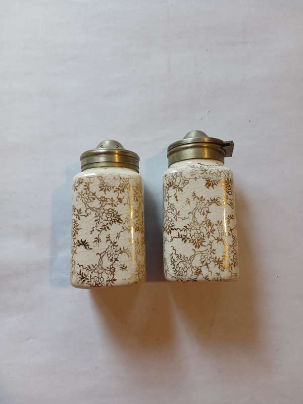 Salt and Pepper Shakers, Made in England, EPNS