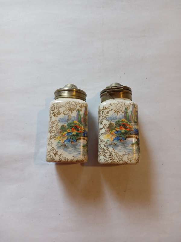 Salt and Pepper Shakers, Made in England, EPNS