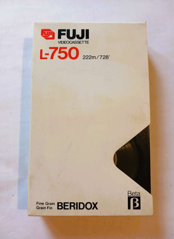 Betamax Video Cassette Tape, Fuji L-750