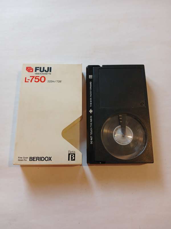Betamax Video Cassette Tape, Fuji L-750