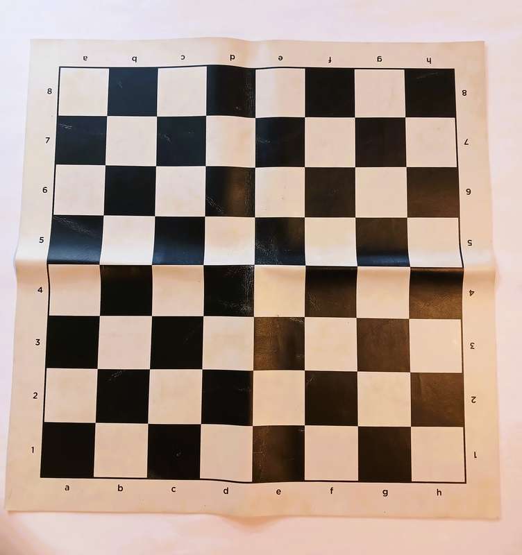 Chess Set with 46cm Leather Foldable Mat