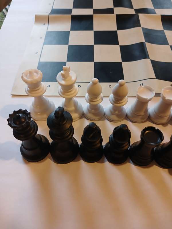 Chess Set with 46cm Leather Foldable Mat