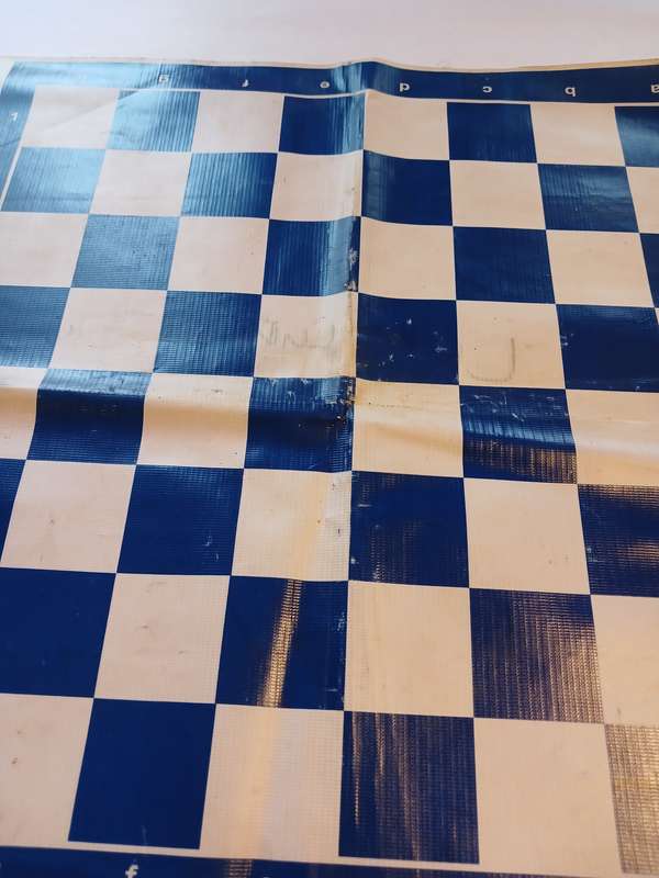 Chess Mat, Silicone, Blue 50 x 50cm