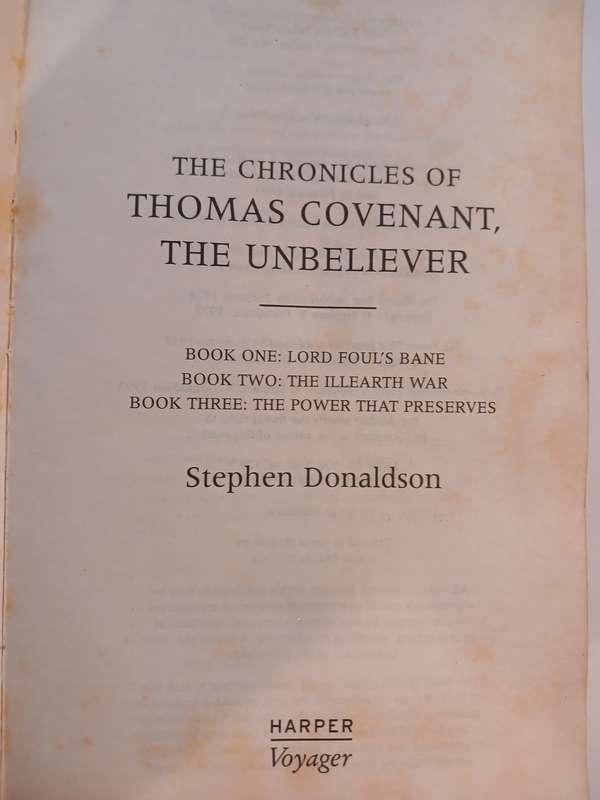 The Chronicles of Thomas Covenant, The Unbeliever, Trilogy by Stephen Donaldson