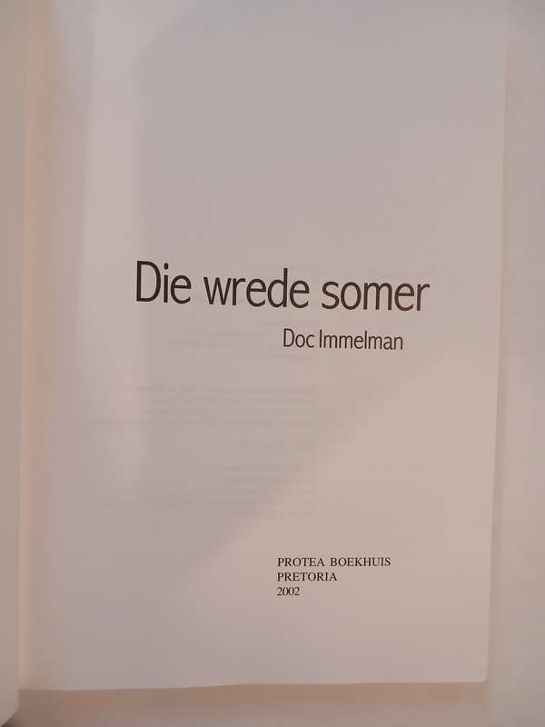 Die Wrede Somer by Doc Immelman