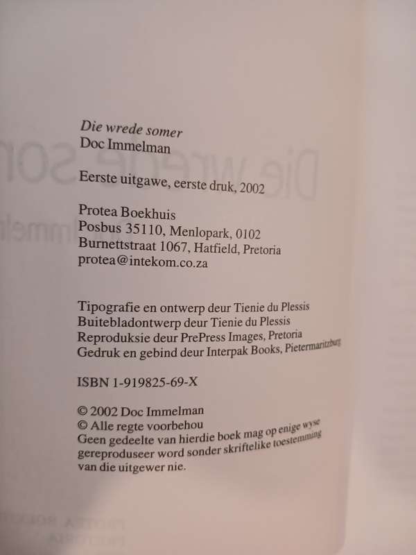 Die Wrede Somer by Doc Immelman