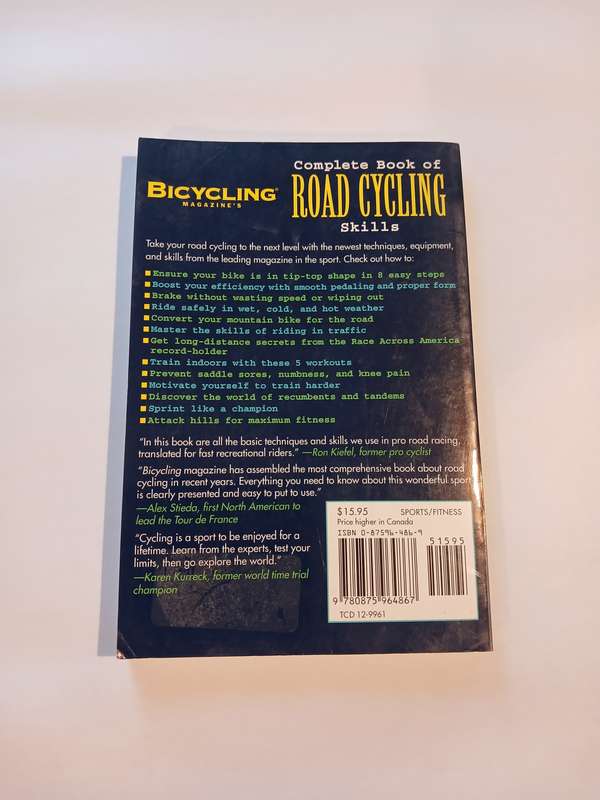 Complete Book of Road Cycling Skills by Ed Pavelka